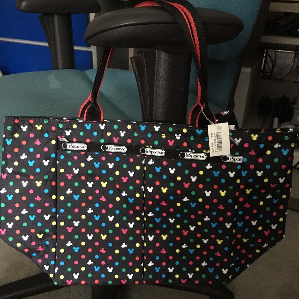 Lesportsac Tokyo Disney rainbow Mickey tote